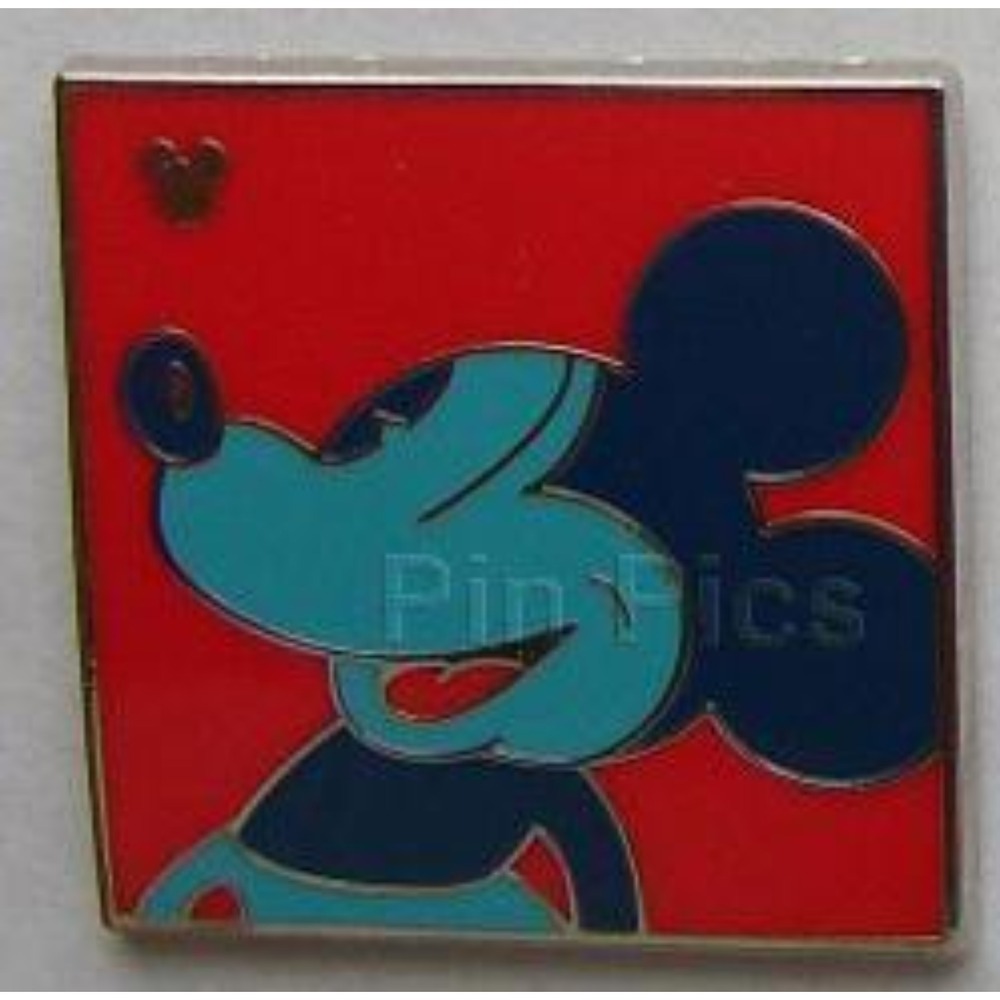 Hidden Mickey‎ Series Neon Red Silver Walt Disney World Pin 75167 WDW 2010